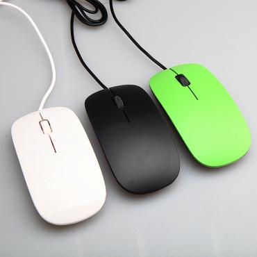 ultra dünnen USB Optical Mouse USB Kabelgebundenen Maus geschenk Computerperipheriegerät Produkte Grosshandel herstel