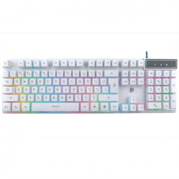 Radium Drachen k50 Regenbogen Farbe LED Tastatur VerbindungerKabelt Spiel weiße Tastatur Notebook Mechanische hand