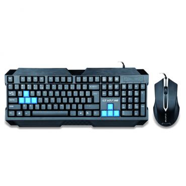 Eis Wolf Desktop Computer mit USB Tastatur ps2 Maus Verbindungersatzstücke des Home Office Computer zubehör groß