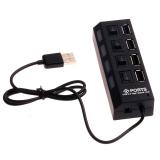 mit unabhängigen Lampe 4 Port USB Hub Hafen USB2.0 Verbindungier USB Hub Splitter