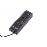 mit unabhängigen Lampe 4 Port USB Hub Hafen USB2.0 Verbindungier USB Hub Splitter