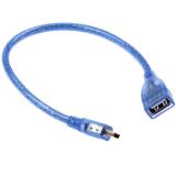 USB2.0 af \ 83 USB2.0 Schnittstelle zum 5p Kabel Zeilenlänge 30cm 128 transparent blau