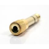 VerbindungerGoldet Kopf 6.35mm 3 5mm Frauen plating Reverbindungolution professionelle Stereo Umstellung Kopf Adapter