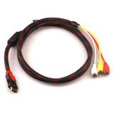 1 5 Meter 3rca linie HDMI auf HDMI Kabel rca TVerbindung Set top Box.