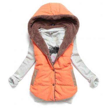 neue heiße Damen Ärmellose Weste Westen plus Size Femininas Baumwolle Westen Hoody Jacket Women Weste