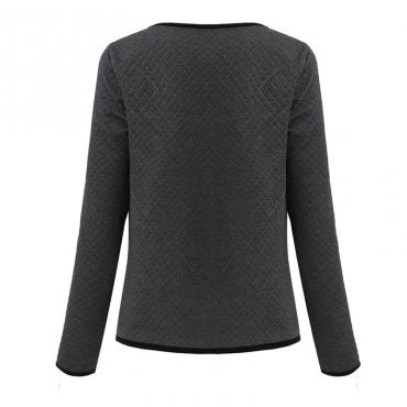 neue Damen Mantel Jacke lässig lange Ärmel Strickjacke Mode Weiss Schwarz kurze Jacken reißverschluss Anzug slim outer