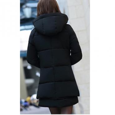 1PC Winterjacke Damen Vermummte Baumwolle Gepolsterte  Jacke plus Size Verdickung Parkas für Damen im Winter bb0004