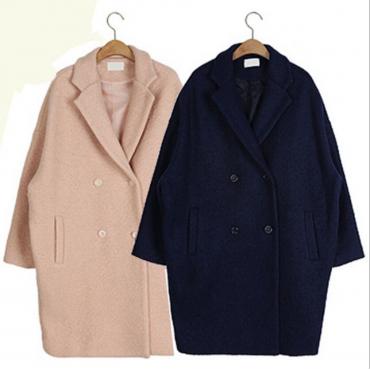 Winter Mode Damen neue Jacke lange Ärmel mittlerer bis hoher Qualität Wolle Jacke Locker super warm Wolle und Fell