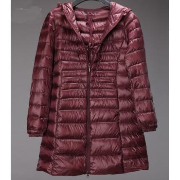 snowka warme Winterjacke Damen Mode Marken Design 90% Weisse Ente auf Parka ultra Light DaunenJacke lange elegant