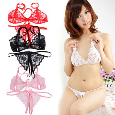 Europa und Amerika Lacework Damen sexy Nachthemd Nachtwäsche t Zurück dessous