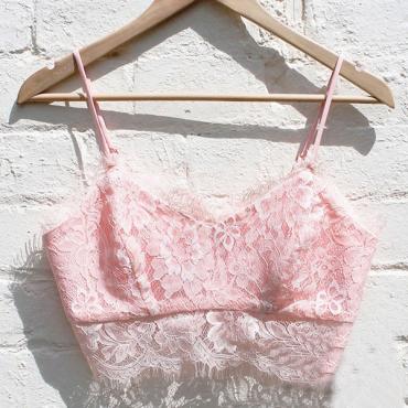 s xl Damen BH Bustier Pflanzliche Top Spitzen Floral Unpadded Dralette bralet cami Tank Tops