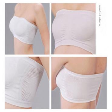 ein kurzer Abschnitt atmungsaktive BH anti wrap Brust dessous Mesh trägerLoses leibchen