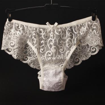 neuzugang Unterwäsche Damen sexy Spitzen Höschen mit groß full Lace groß Design slips Verkauf einzelhandel wp04