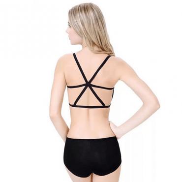 neue kamen Damen Mädchen sexy Gepolsterte  trägerHemdchen tube Bustier Weste Pflanzliche Top Dralette Schwarz Weiss