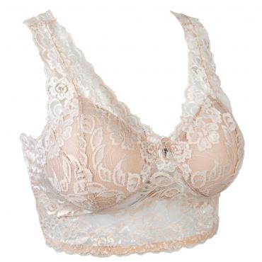 heißes Verkauf neue Mode Lady sexy Damen gemütlich Spitzen Weste Schlafen Freizeit Gepolsterte  BH Dralette Deutet 8