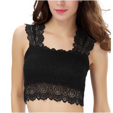 neue Mode Spitzen Dralette Top Damen und Tanks Schwarze und Weisse BHs Weste Mode Kleid für Damen