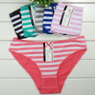 86802 whoesale neue Gestreifte Damen Baumwoll Unterwäsche Versandkosten