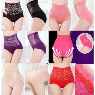 1 Stück sexy Spitzen Blume Höschen Damen Unterwäsche hohe Taille Body shaper hüfte Damen dessous Damen vorgeschlage