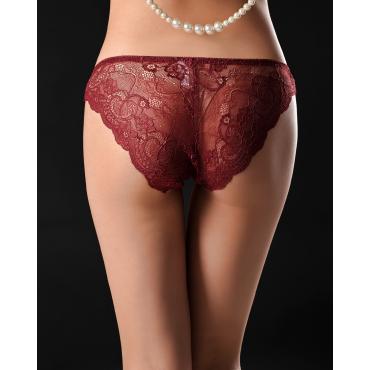 Damen sexy Nahtlose slips ultra Dünnen Transparenten Bogen Blumen BeStickt mit plus Size Unterwäsche aus BaumWolle