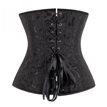 Schwarz Weiss sexy ohne Taille aus brokat Korsetts Bustiers Stickereien Spitzen bis corselet gothic und 6xl körper