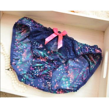 neuzugang Prinzessin Stil süß gedruckt Spitzen schneiden push up sexy drahtLose Damen Büstenhaltersatz einstellbare