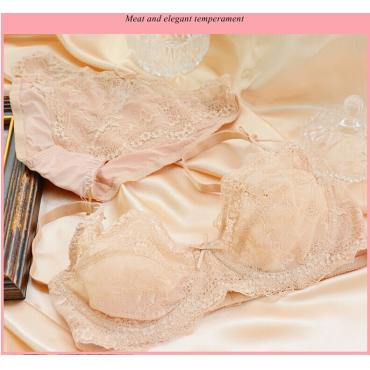 Unterwäsche Damen Büsten Haltersatz Schwarzes Mesh extrem Dünne plus Size dessous sexy Spitzen BH und Höschen