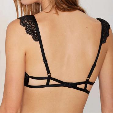 Spitzen AusKleidung bleiben Dralette Dreieck Tassen BH Mode Ausschnitt BH süß wireless bralet sexy Unterwäsche