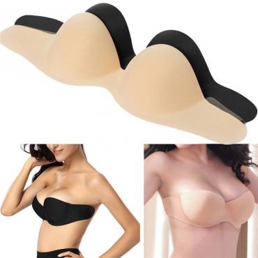 Damen sexy push up BHs Silikon auch unsichtbar Stick auf gel Deutet rückenfrei zubehör soutien