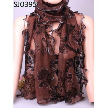 Charme Schal Vintage warm Blume Böhmischen Form Chiffon Seide Rayon Mikrofaser Schals Wraps Schal für Damen