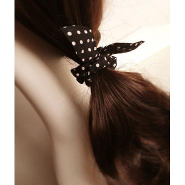 10PCs menge heißes Verkauf Mode Girls Hair Metal genres mischen Polka Dot Bogen Hasen Ohren elastischen Seil