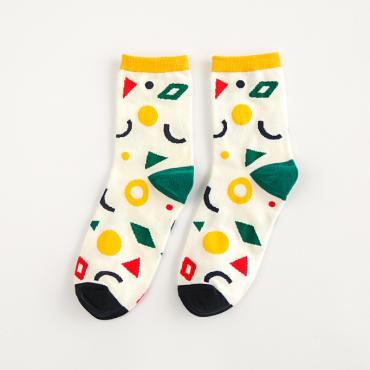 Damen im Herbst Charakter Modemarke Baumwoll Socken für Damen süßen Polka Dot Streifen Socke 19 Farben