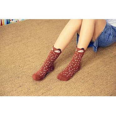 der Grosshandel im Frühjahr neue caramell Marke ladies Socken lässig meias weibliche Baumwolle Jacquard