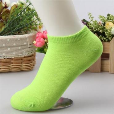 kostenLoser Versand 10 Paar = 20PCs viele Damen Socken fluoreszeNZ Baumwolle Socke Candy Farbe Mode Knöchel Boot