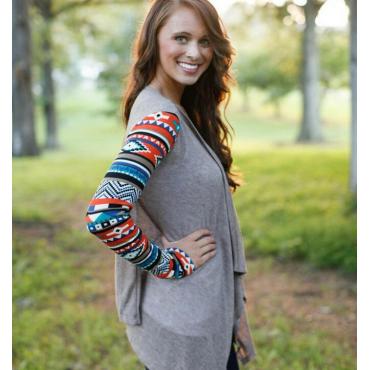 lange Ärmel Damen Strickjacke aus Pullover lässig Damen asymmetrische Strickjacken Pullover Klimaanlage Hemden