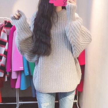 Frau Rosa Pullover und Pullover oversize Schulter ab Femme hiver Wolle sich Pullover Damen Strickwaren Locker Top