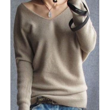 neue Mode Womens Pullover Pullover Lady Damen Hals lange Ärmel Damen KaschmirPullover weiblich