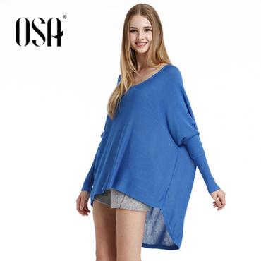 osa förderung Damen Herbst lange Ärmel o Pullover Stricken Pullover Strickwaren sh429005 Hals casual