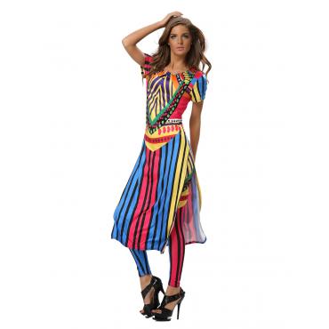 Sommer Traditionelle afrikanische Mode mit Seite teilen lange Kleid und Damen Traditionelle afrikanische Mode leggin