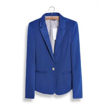 Damen wie Blazer faltbaren Marke Jacke aus Baumwolle Spandex mit futter Vogue BonbonFarben Blazers freien Shipp