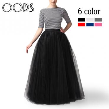 ups 100cm muslimischen Maxi lange Röcke Frühjahr 3 Schichten Hemd Mesh gefalteten Damen Ballkleid ausgestellte Röcke