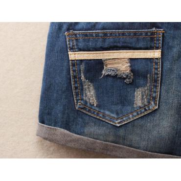 heißer Sommer Shorts Damen Vintage Club kurze Jeans sexy Hip hop Schädel Pflaster plus Size Shorts ohne gurt