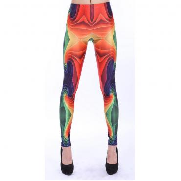 neue ankunft 3d Damen gedruckt Leggings Geometrische aus Mode leggins kdk1401