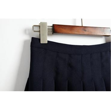 neuankömmlinge Damen aa Pleite hohe Taille gefaltete Rock Vintage tennis Röcken Schwarz Weiss süße