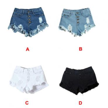 Bestseller im Sommer neue sexy Damen und Lady Mode slim fit kurze Jeans jan22