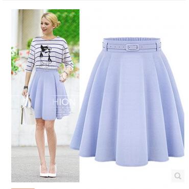 Damen casual medium Knielangen Röcke retro Eleganten weiblichen hohen Taille BallKleid Röcke Femininas vint