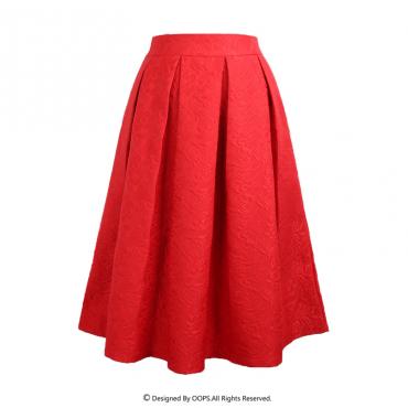 plus Size Midi Röcken neue Mode Frühling casual gefalteten Knielangen BallKleid Skater Damen Röcke saia