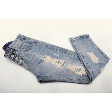 neue Mode Sommer Stil Damen Jeans Riss löcher Harem Hose Jeans slim Vintage Jeans für Damen tb493 Freund