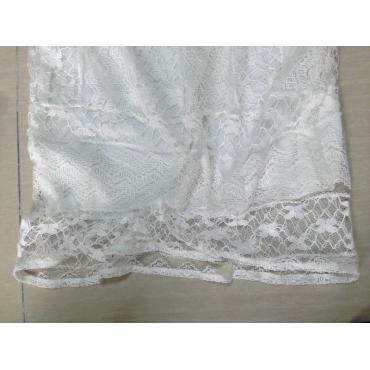 Mini Ärmellose Kleidung casual Weisser Spitze Kleid boho Kleidung Locker Patchwork Kleid und Grösse Damen Vestidos