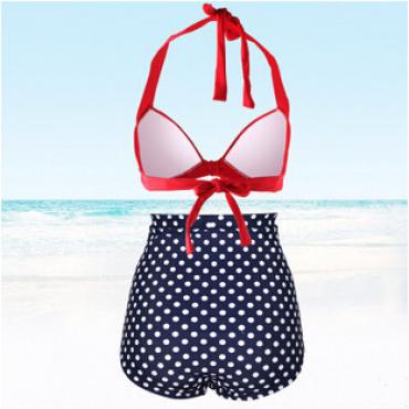 Damen Tankinis Set Polka Dot push up Badehosen und Badeanzüge mit hoher Taille Grösse Tankini Damen Damen