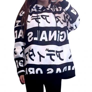 sudaderas mujer neue Herbst Winter Damen Hoodies Sweat Shirt JaPanischen Harajuku brief Drucken Vermummte Hemd lässi